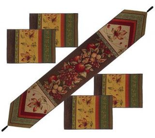 Harvest Design 72 Table Runner and Set of 4 Placemats —