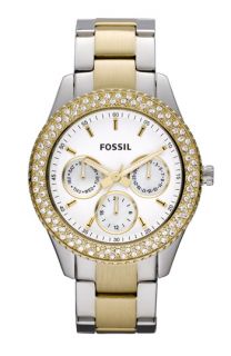 Fossil Multifunction Crystal Bezel Watch