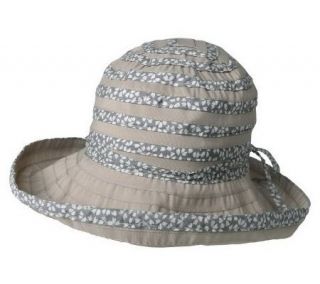 Adi Designs Womens Floral Trim Accent Bucket Hat —