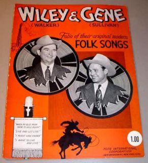  Gene Sullivan Folio of Their Original Modern Folk Songs 1945