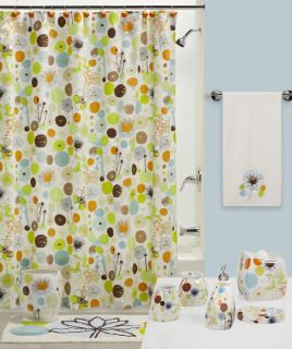Contemporary Flowers Nature Study Bath Accessories Bathroom Collection