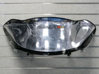 Cobra Sportech Windshield Polaris Low, Chrome, Black Edge 11.5 Sale