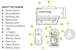 2011 Contour GPS Bluetooth HD Cam 1080p 3hr Batt