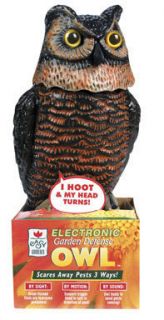 Easy Gardener Electronic Owl Pest Control New