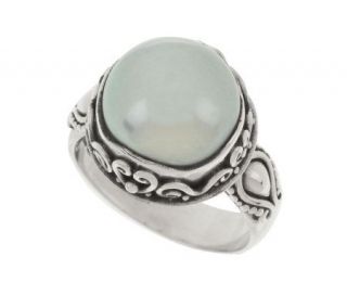 Suarti Artisan Crafted Sterling 11.5mm Grey Cultured Pearl Ring