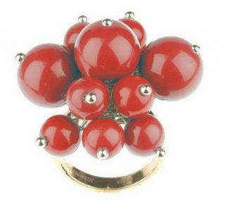 As Is Joan Rivers Cluster of Beads Ring   J274416