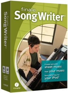 Finale Song Writer 2012 Sheet Music Mac PC Software Brand New Factory
