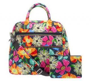 Vera Bradley Signature Print Travel Bag & Slim Cosmetic Case   A7516