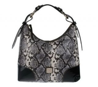 Dooney & Bourke Python Embossed Leather Medium Nikki Bag —