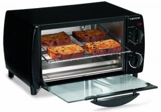 Toastess Compact Toaster Oven Black 4 Slice Dimensions   5H x 5W x 1D