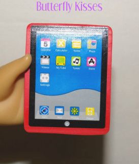 Red I Touch Pad Tablet Computer Eraser Doll Clothes Accessory Fit