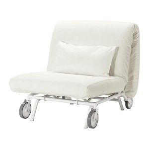 IKEA PS Havet Chair Bed Cover Grasbo White Convertible