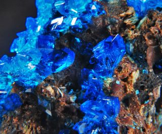Chalcanthite Lab Grown Poland Minerals Crystals Gems Rocks Gemstones B