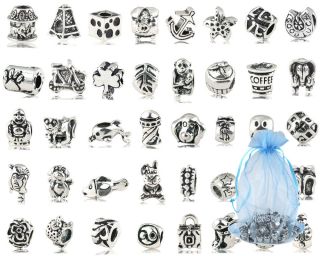  Monster 80pc Mix Lot Design Silver Plated Oxidized Metal Beads Charm