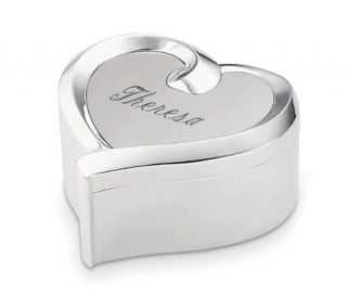Things Remembered Personalized Ribbon Heart Trinket Box   H119725