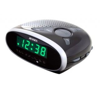 Jensen JCR 175 Jensen AM/FM Dual Alarm Clock Radio —
