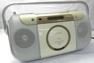 Sony Liv CD Radio Cassette Corder Model CFD E100