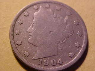  Head 5c Nickel NICE~~~~~ Rare 108 Year Old Coin