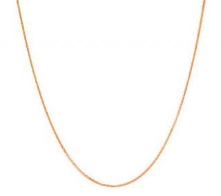 24 Square Wheat Chain Necklace, 14K Gold —