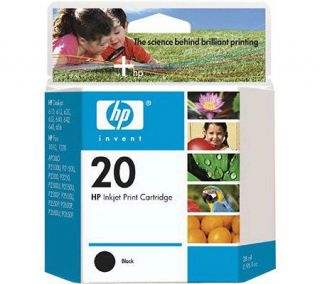 HP 20 Black Inkjet Print Cartridge —