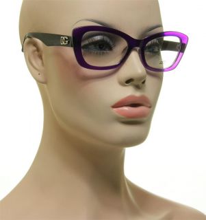 Eyewear Cool Phantom Purple Black Retro Cateye Clear Lens Eyeglasses