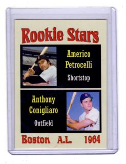 1964 Tony Conigliaro Rico Petrocelli Boston Red Sox Ed MC The Rookies