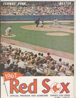 Tony Conigliaro Red Sox 1967 Program Hit by Pitch RARE