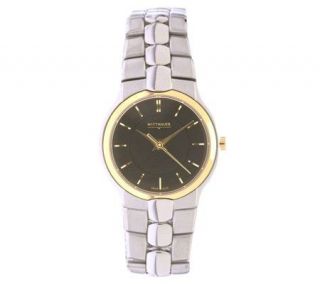 Wittnauer Biltmore Ladies Dress Watch with Black Dial —
