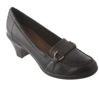 Clarks Leather Low Heel Loafers —