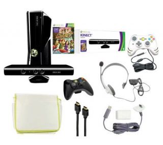Xbox 360 4GB Kinect Bundle w/ Kinect Adventures& Accessories