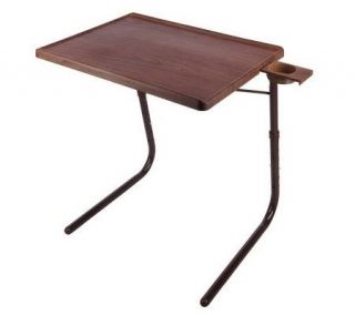 Table Mate II Faux Woodgrain Multi Purpose Portable Folding Table 