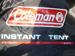 Coleman 4 Person Instant Tent 8x 7 Foot