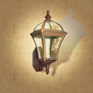  this handsome and luxurious outdoor wall light offers
