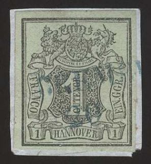 Antique Collectible Hanover German Postage Stamp 2