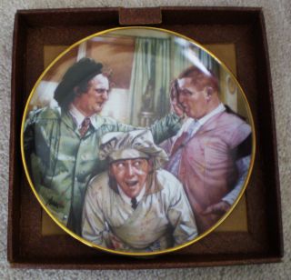 The Three Stooges Franklin Mint Collector Plate Pop Art 1994