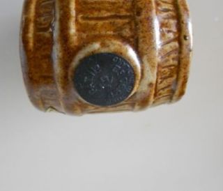 Honeymoon Drink Mini Stoneware Keg Cornish Mead Liqueur Vintage Liquor