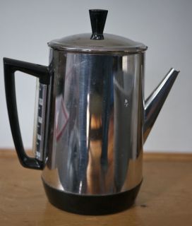 Vintage GE 21P33 Automatic Percolator Only 10 Cup Stainless Steel