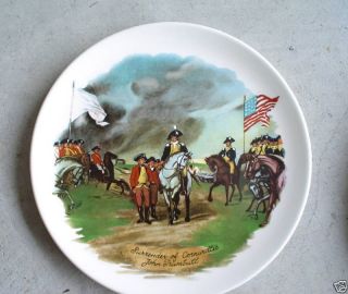 Porcelain Collector Plate Surrender of Cornwallis Look