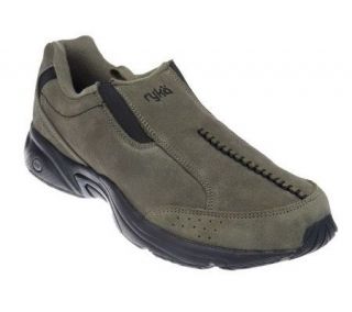 Ryka Suede Slip on Walking Shoes w/Side Goring   A93036