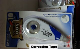 12 PK White Wite Out Correction Tape New Great to Use School Office