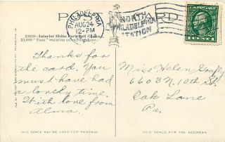 PA Philadelphia Shibe Park Ball Grounds Baseball Field mailed 1913