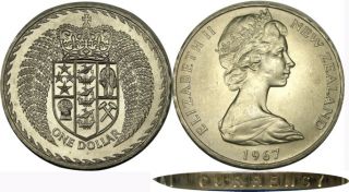 Elf New Zealand 1 Dollar 1967 Currency Conversion