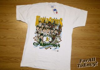 Vintage As Athletics 1989 World Series T Shirt