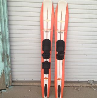 Connelly Wide Body Slalom Combo Super Sidecut Water Skis Very RARE
