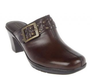 Clarks Bendables Mirabelle Holly Mules w/ Buckle Detail —