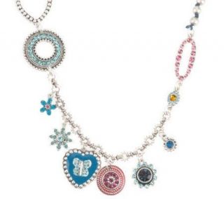 Jessica Simpson Cactus Flower 16 Charm Necklace —