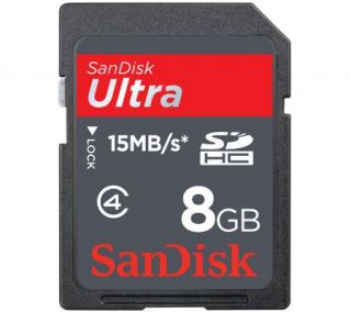 SanDisk 8GB Ultra High Capacity SDHC Memory Card —