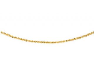 Adjustable 20 Rope Chain Necklace 14K Yellow Gold, 6.45 grams