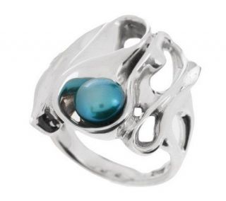 Hagit Gorali Sterling Cultured Pearl Ribbon Ring —