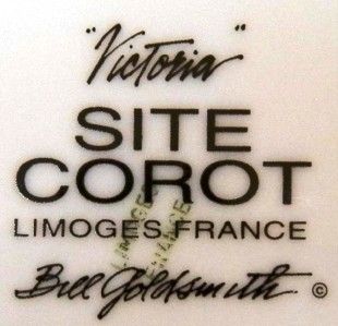 Bill Goldsmith VICTORIA Site Corot Limoges 8 Bread & Butter Dessert